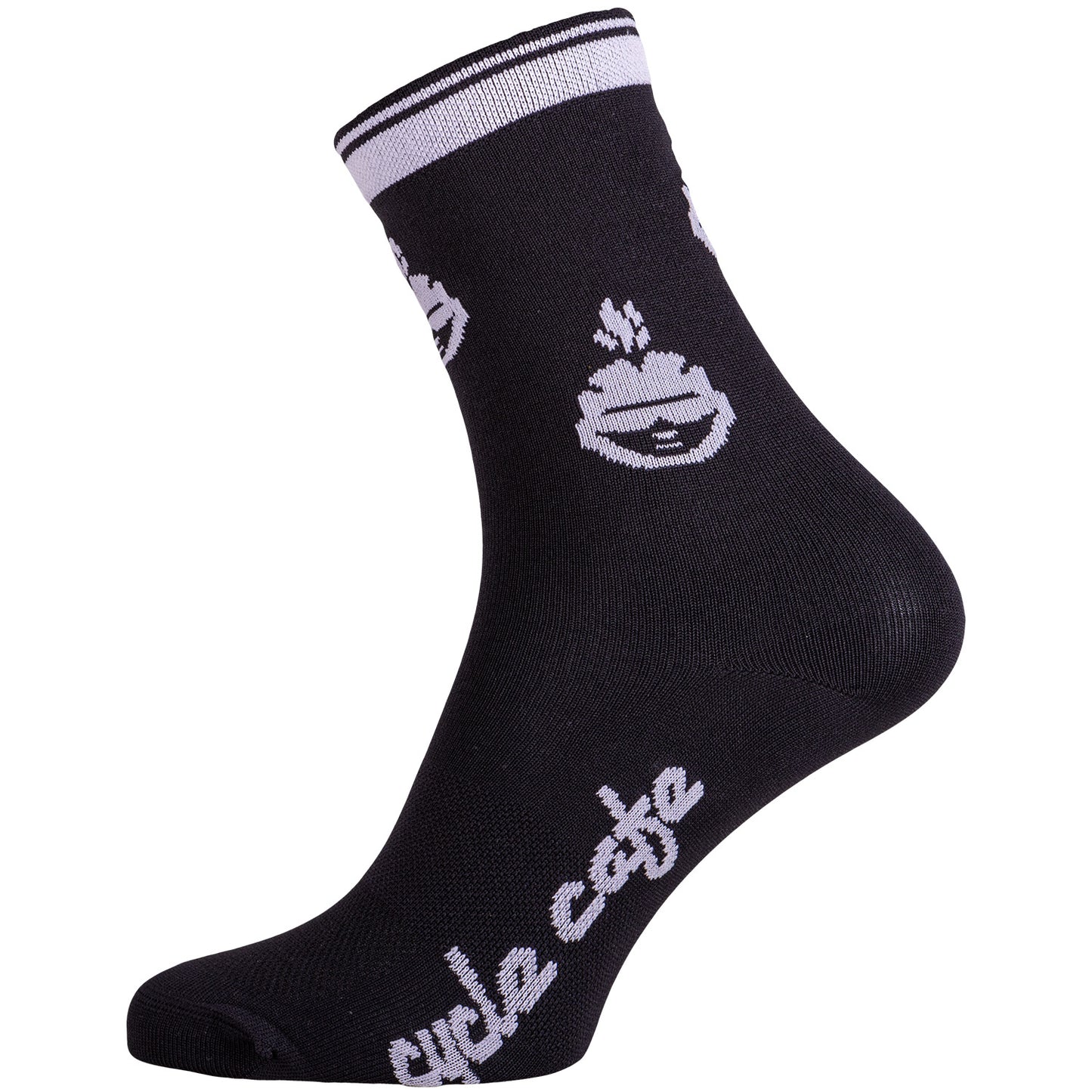 Socks Cycle Cafe medium length black
