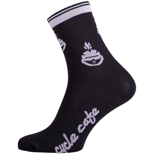 Socken Cycle Cafe mittellang schwarz