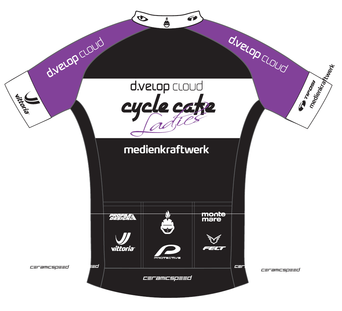 Kurzarm Trikot Cycle Cafe Ladies 1.0