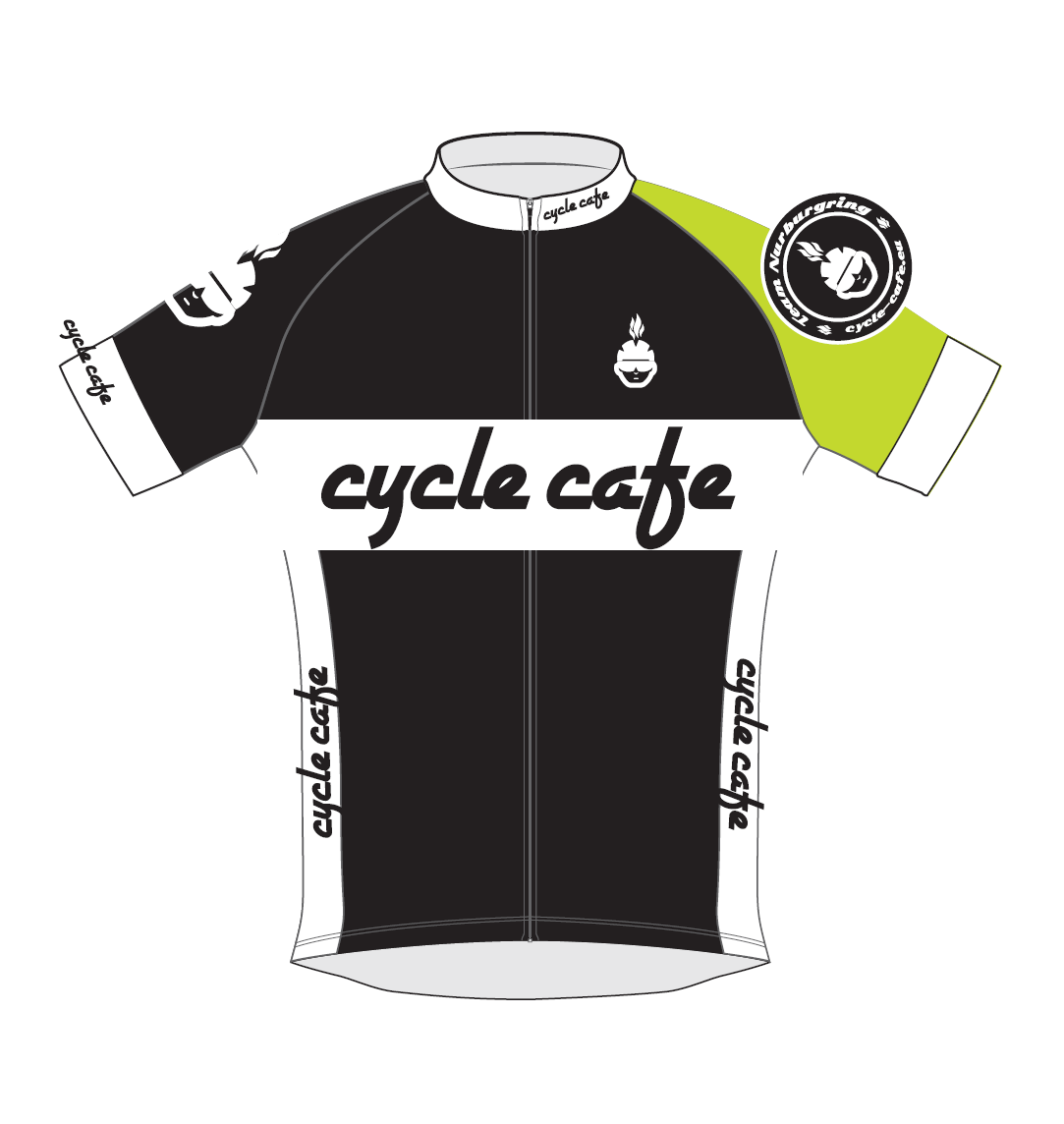 Kurzarm Trikot Cycle Cafe Team Nürburgring