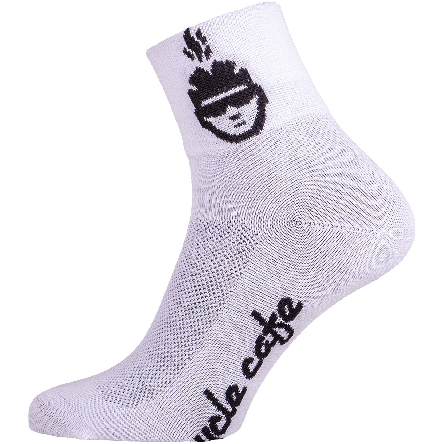 Socken Cycle Cafe kurz weiß