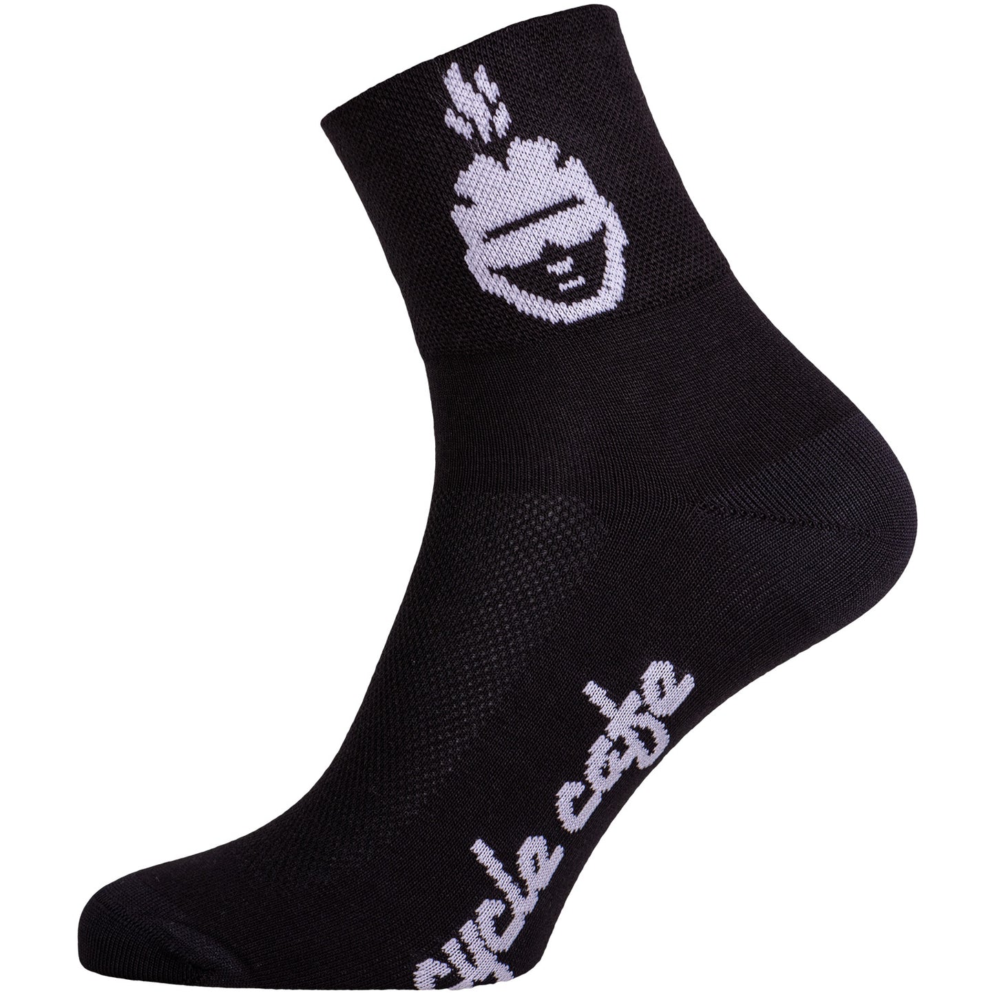 Socken Cycle Cafe kurz schwarz